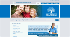 Desktop Screenshot of menandfamilycounselling.com.au